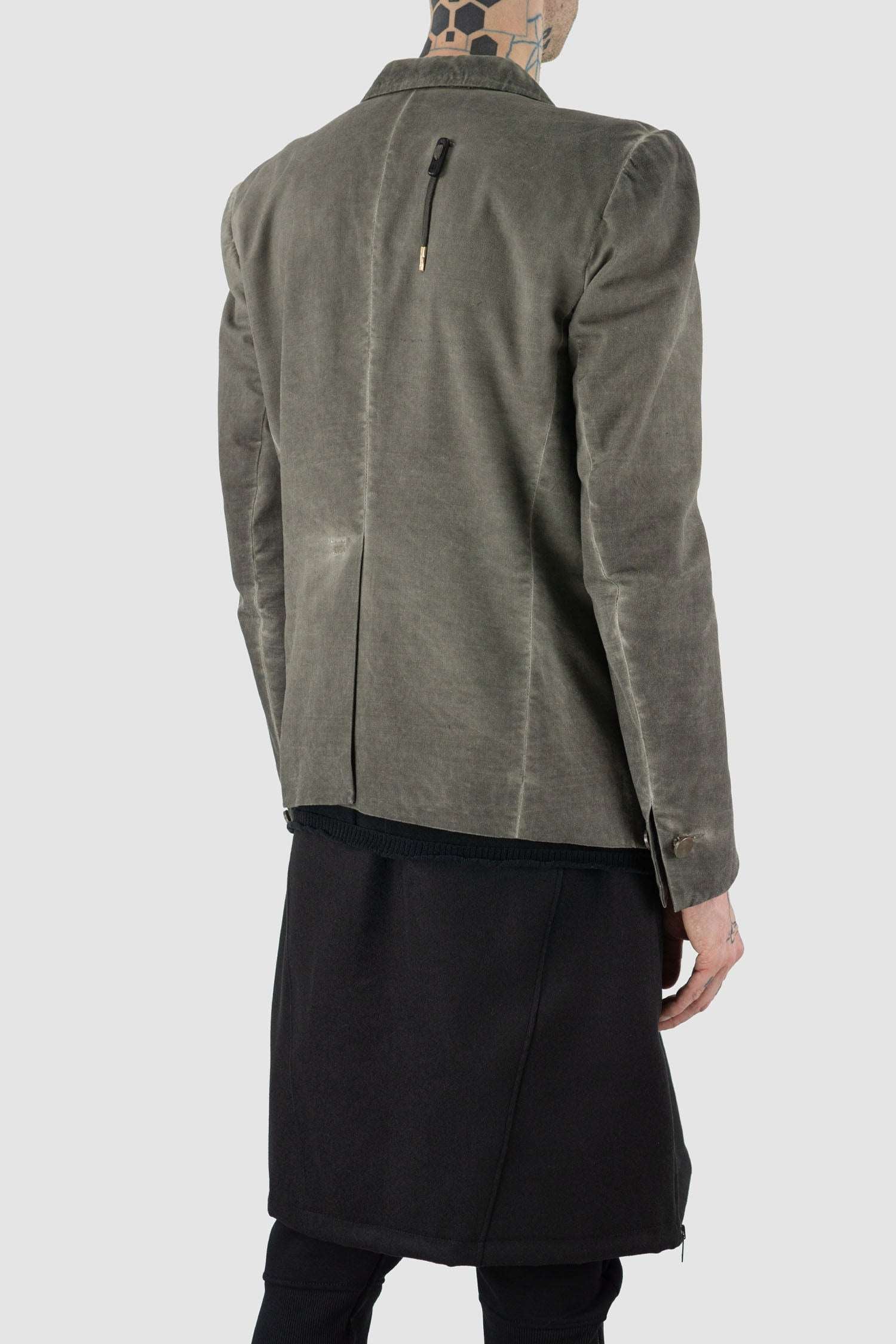Boris Bidjan Saberi - Cold dyed Steel Buton Blazer Jacket - Image 5