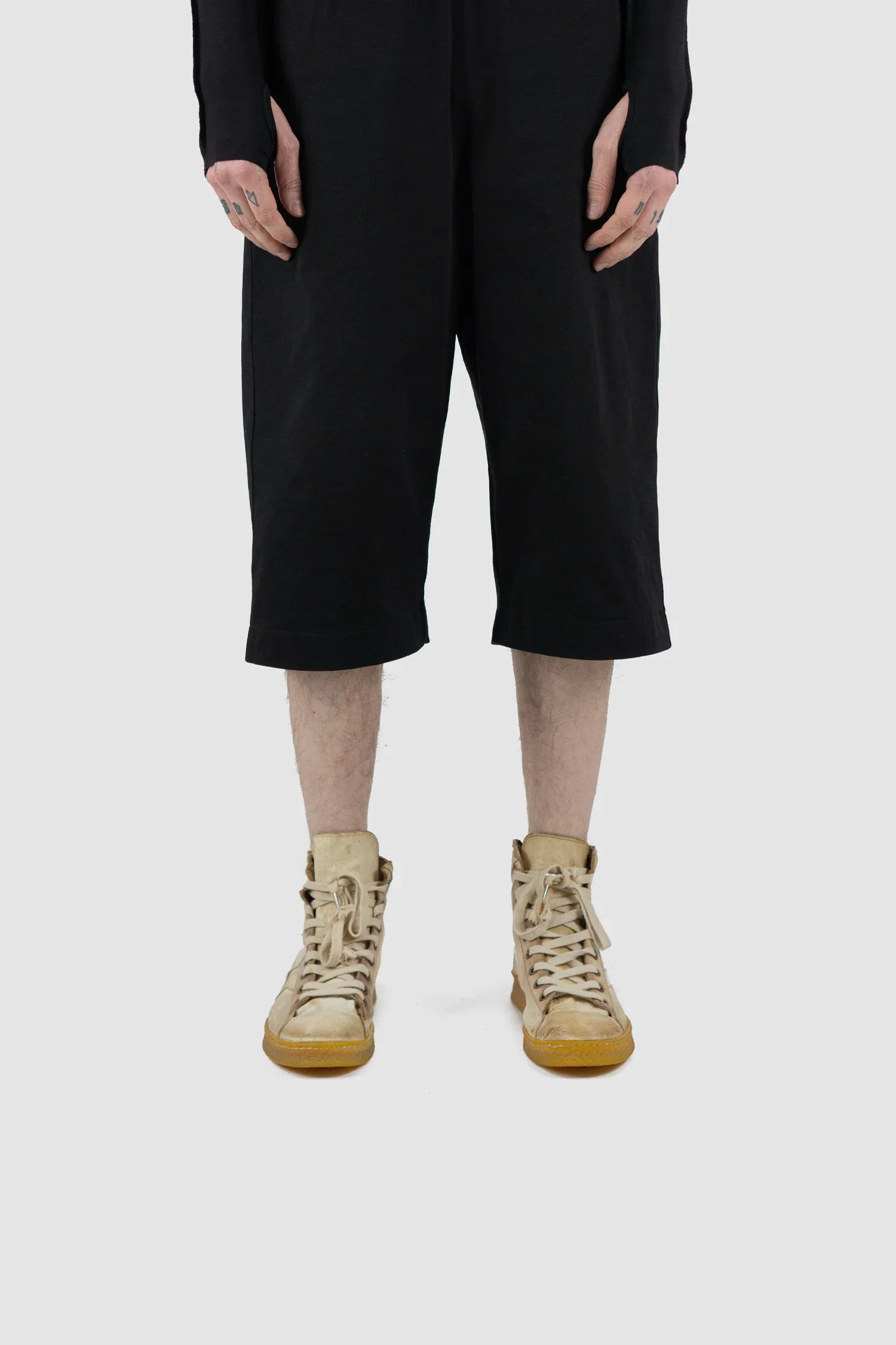 White Grit Mid Top Zipper Sneaker - Image 9