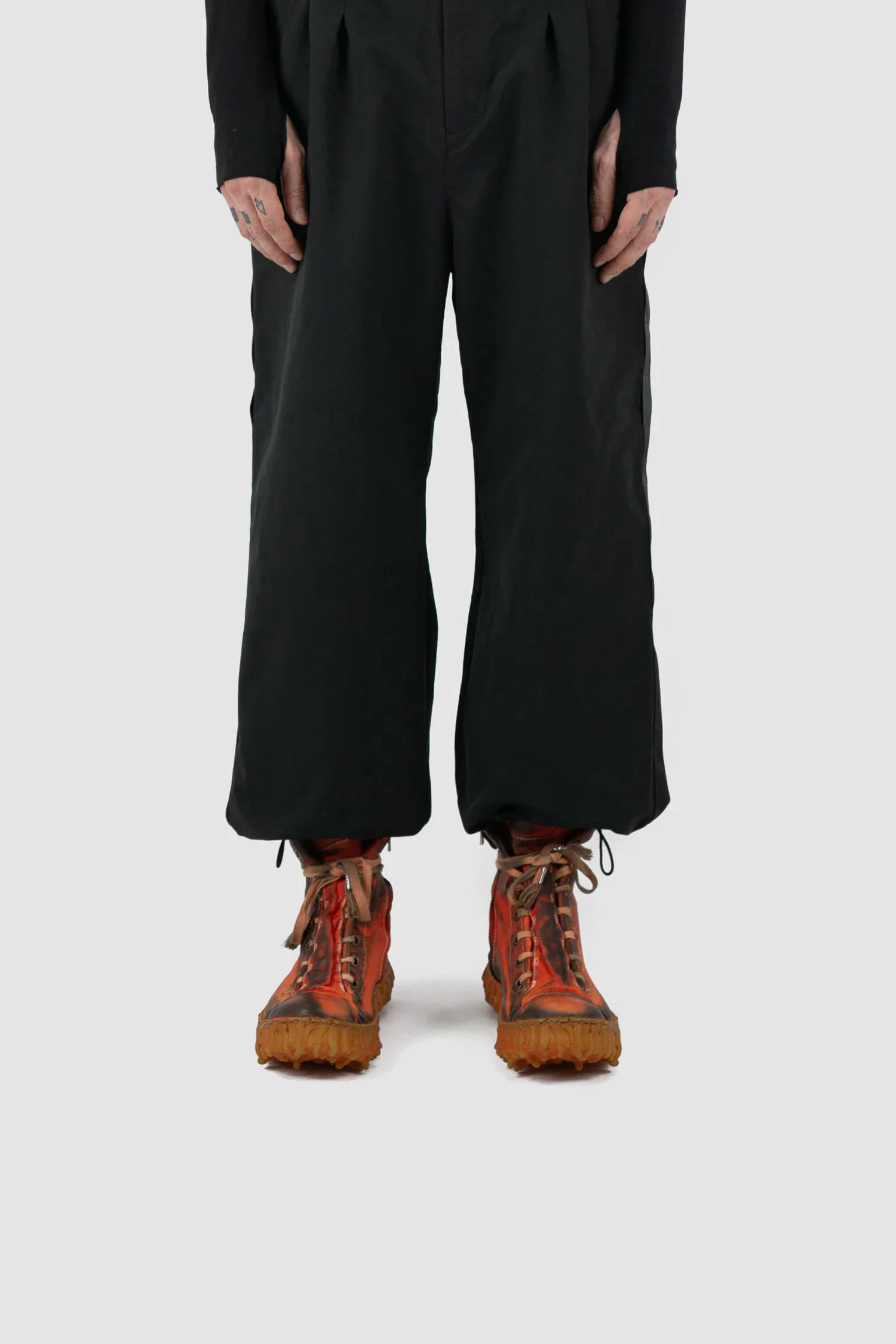 Red Melt Clash Lava Red Mid Sneaker - Image 10