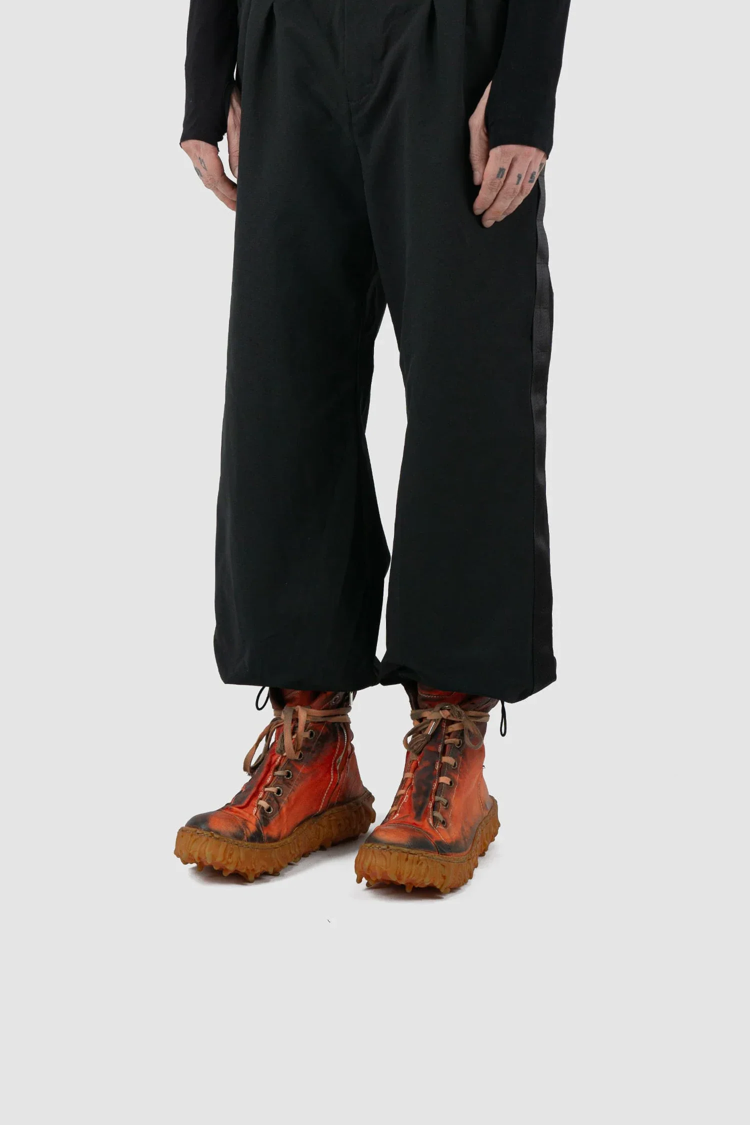 Red Melt Clash Lava Red Mid Sneaker - Image 11