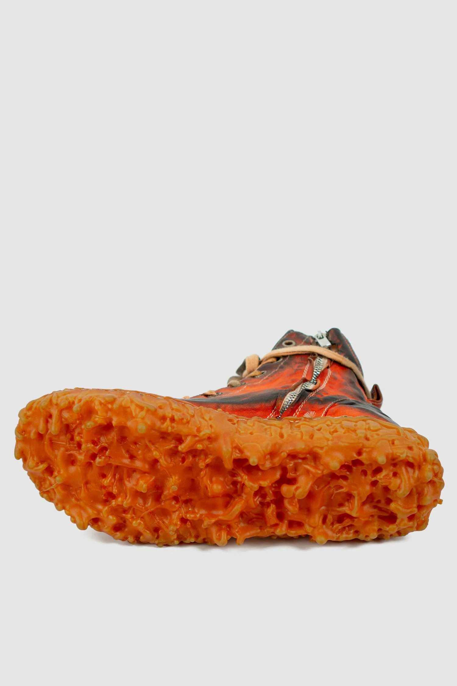 Red Melt Clash Lava Red Mid Sneaker - Image 9