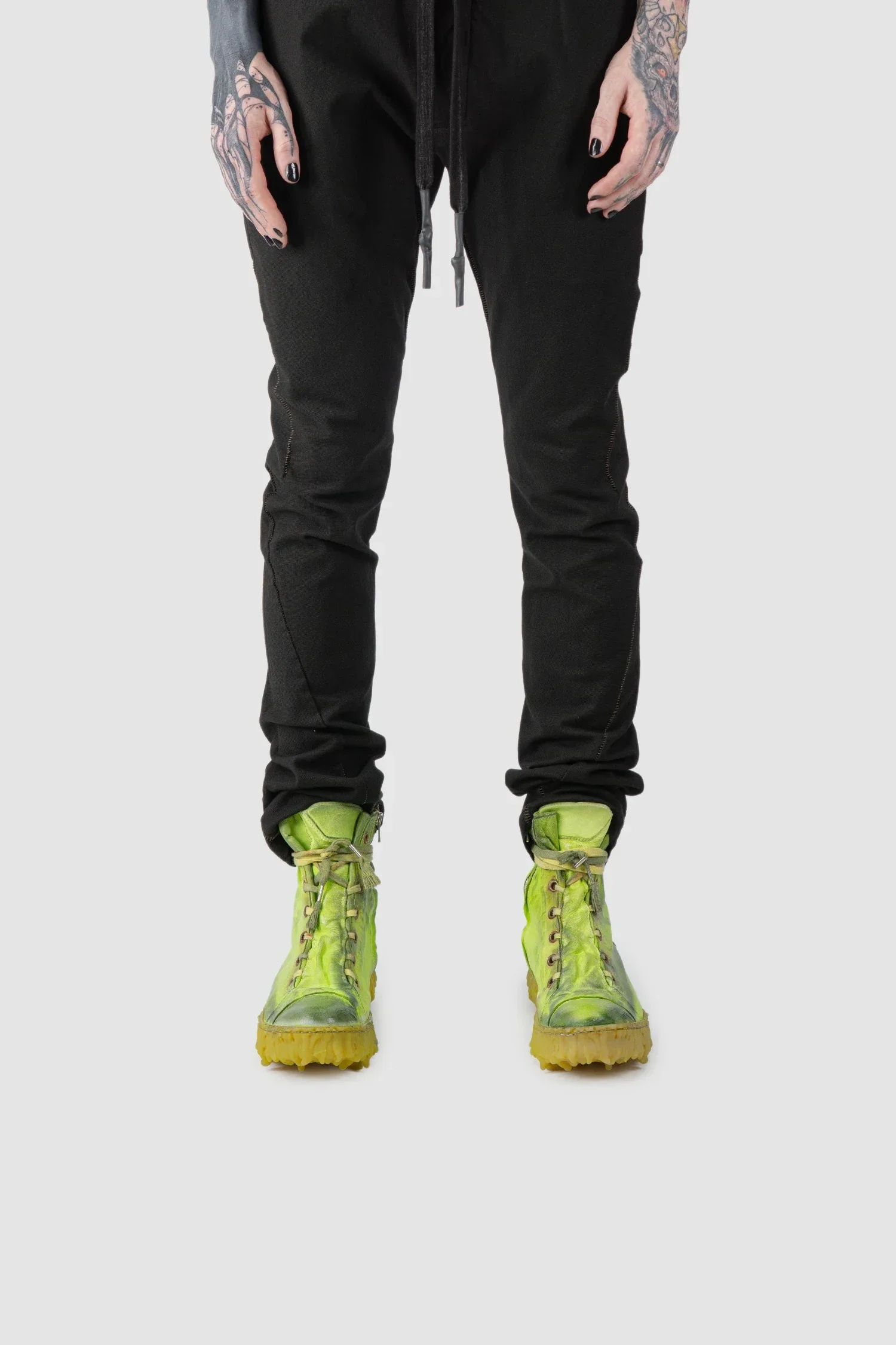 Green Melt Clash Mid Top Laced Sneakers - MELM1 - Image 8