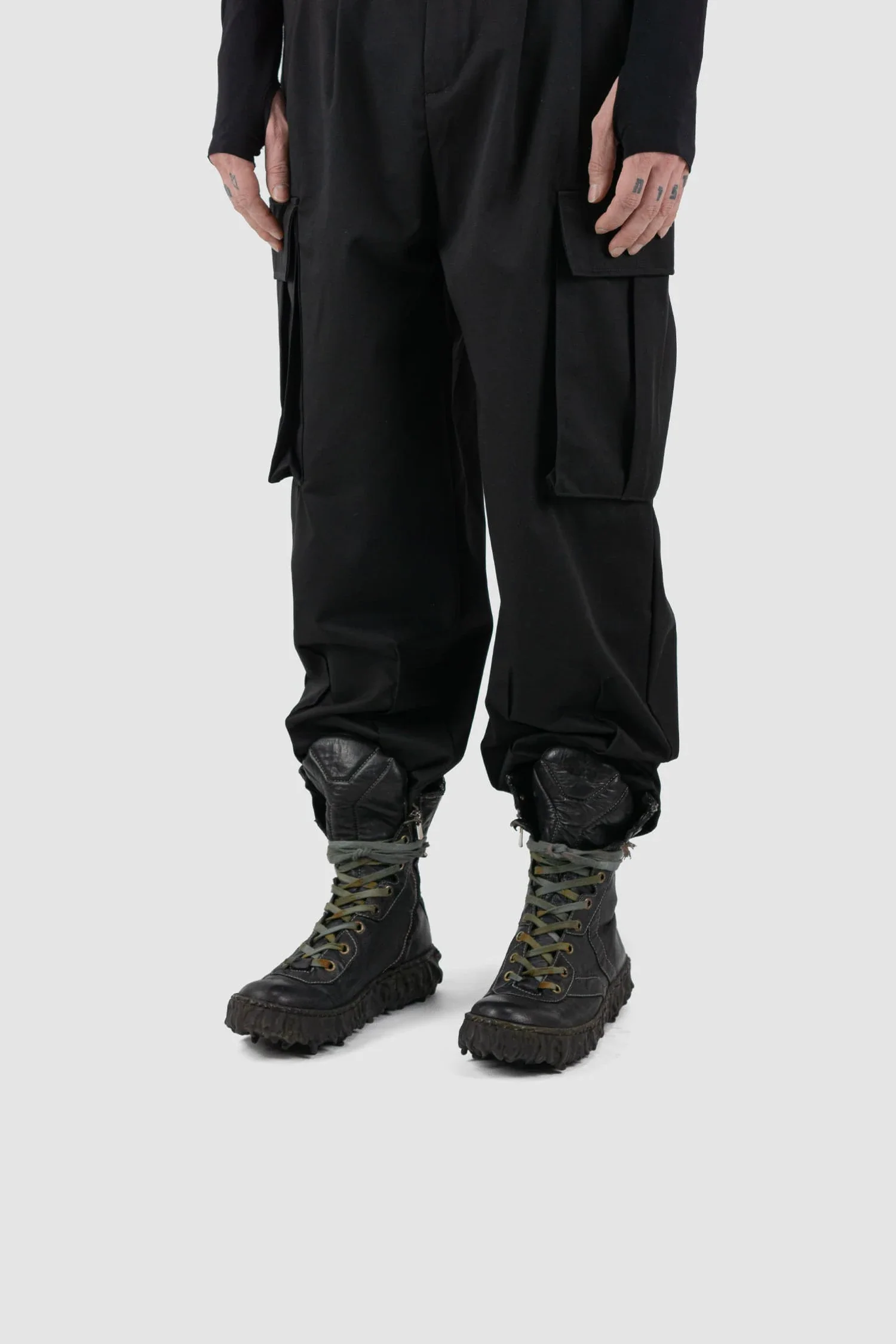 Black Melt High Top Sneaker Boots - Image 11