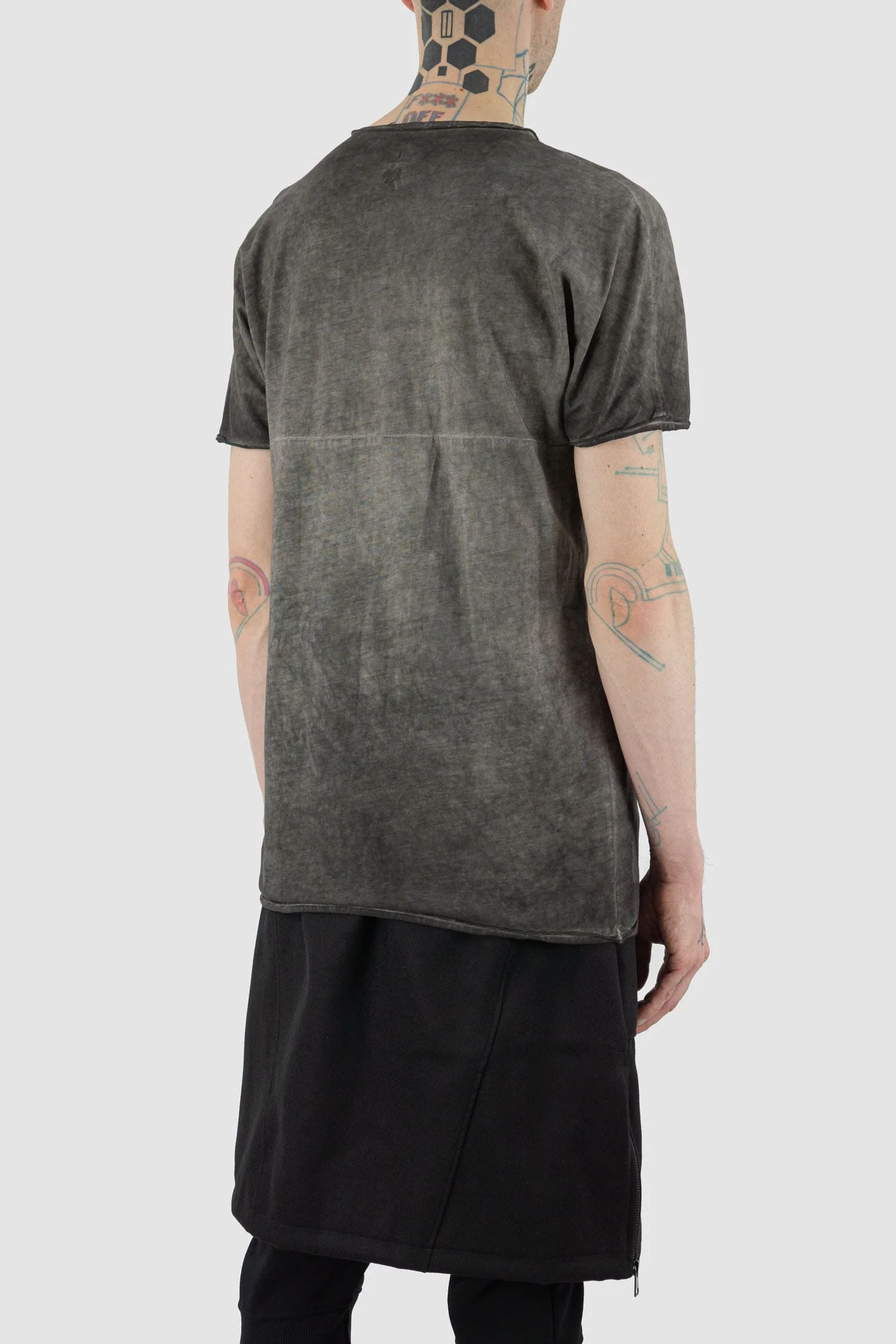 Grey Object Dyed T-Shirt - Image 5