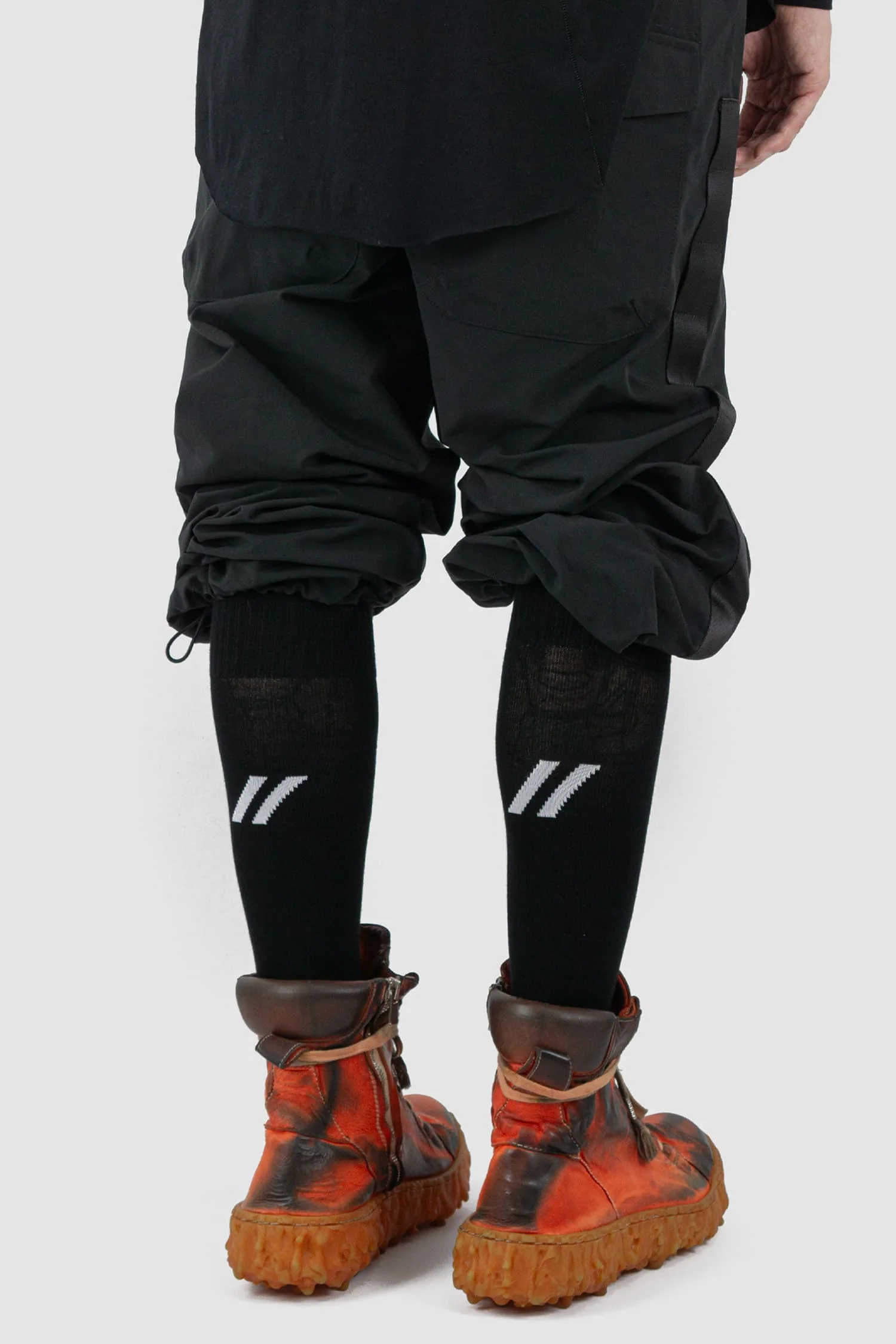 Black "Crash Against" Logo Socks - Image 3
