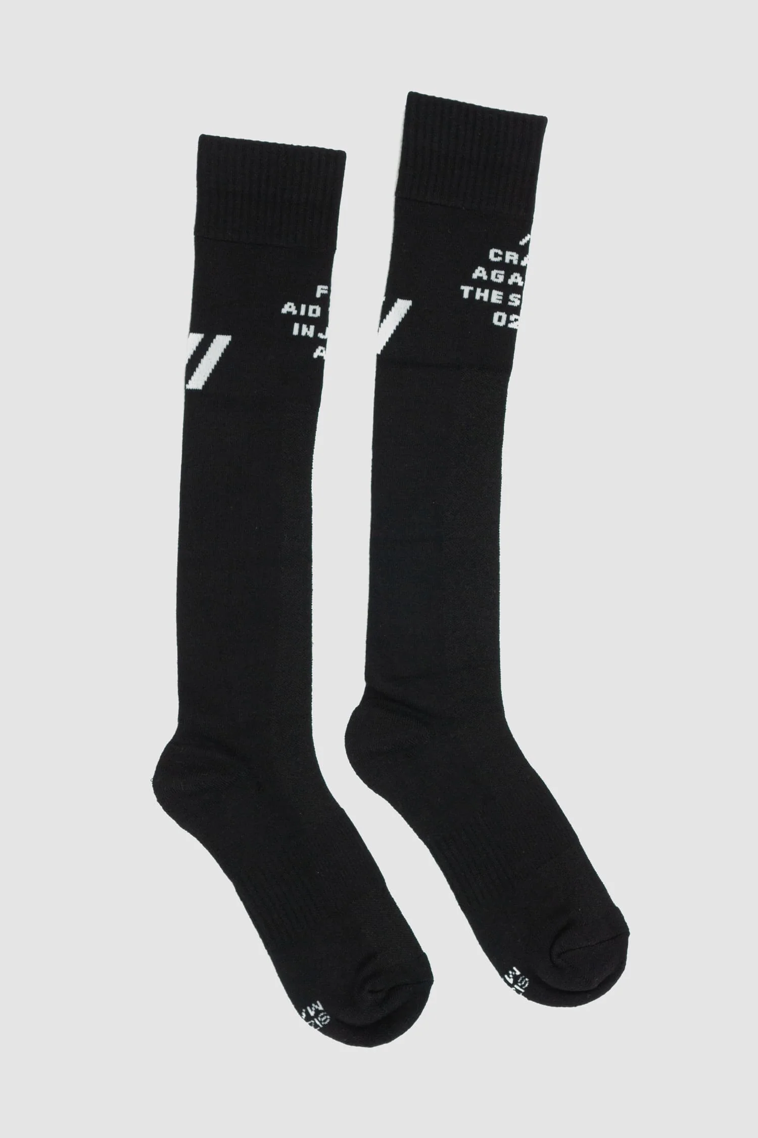 Black "Crash Against" Logo Socks - Image 4