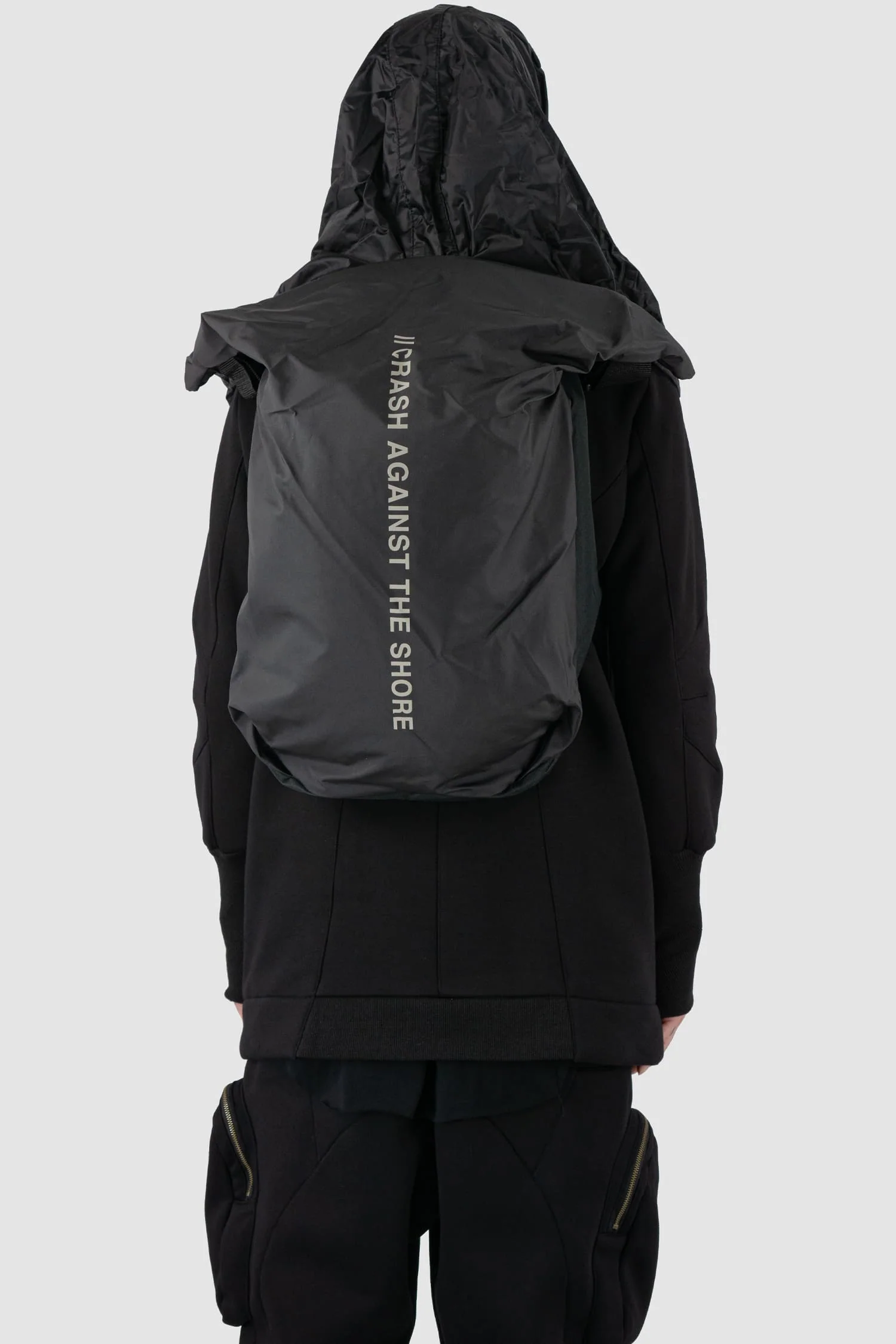 Black “Crash Against” Utility Backpack - Image 9