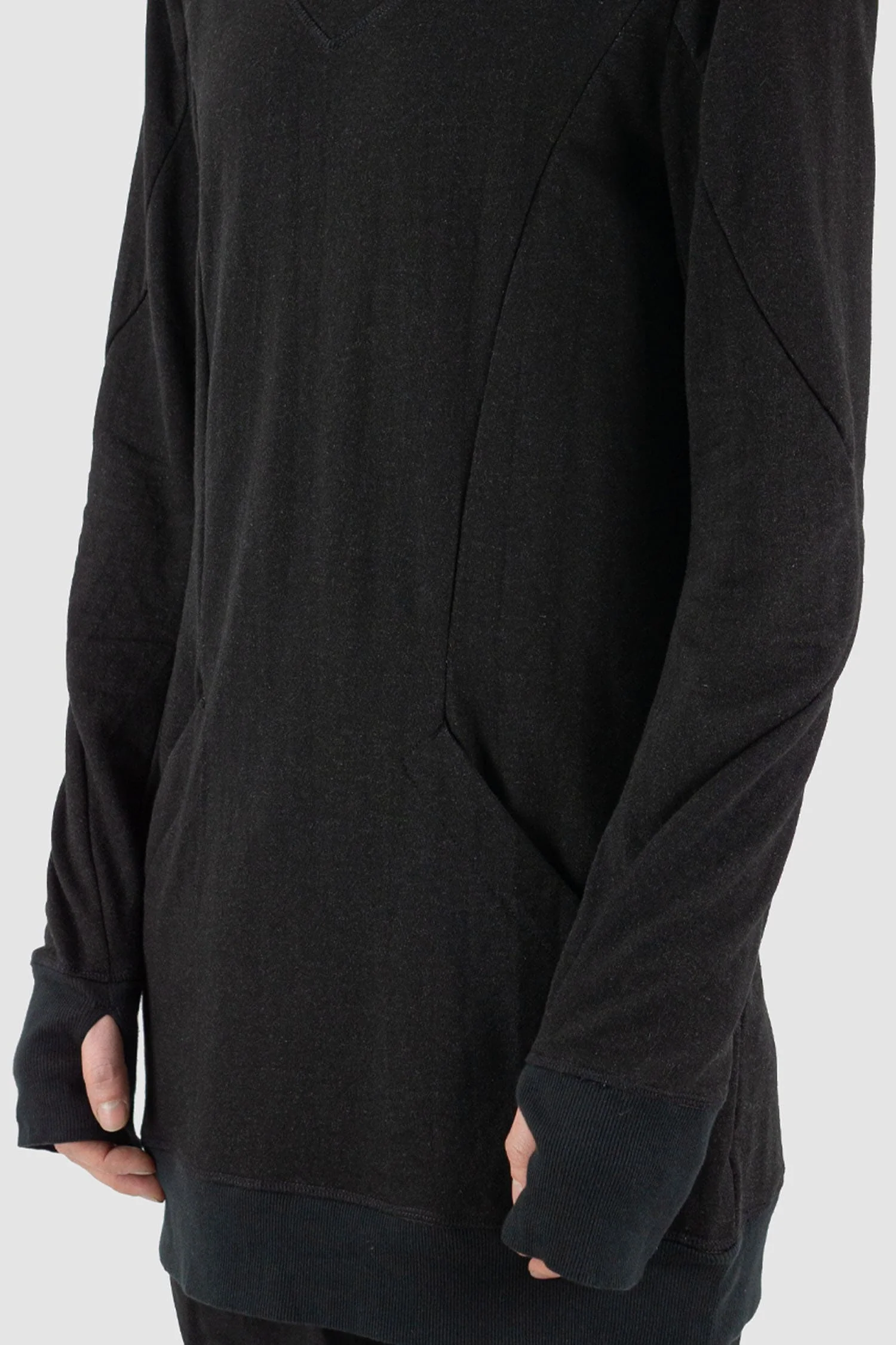 Black Bulk Hood Sweater - Image 3