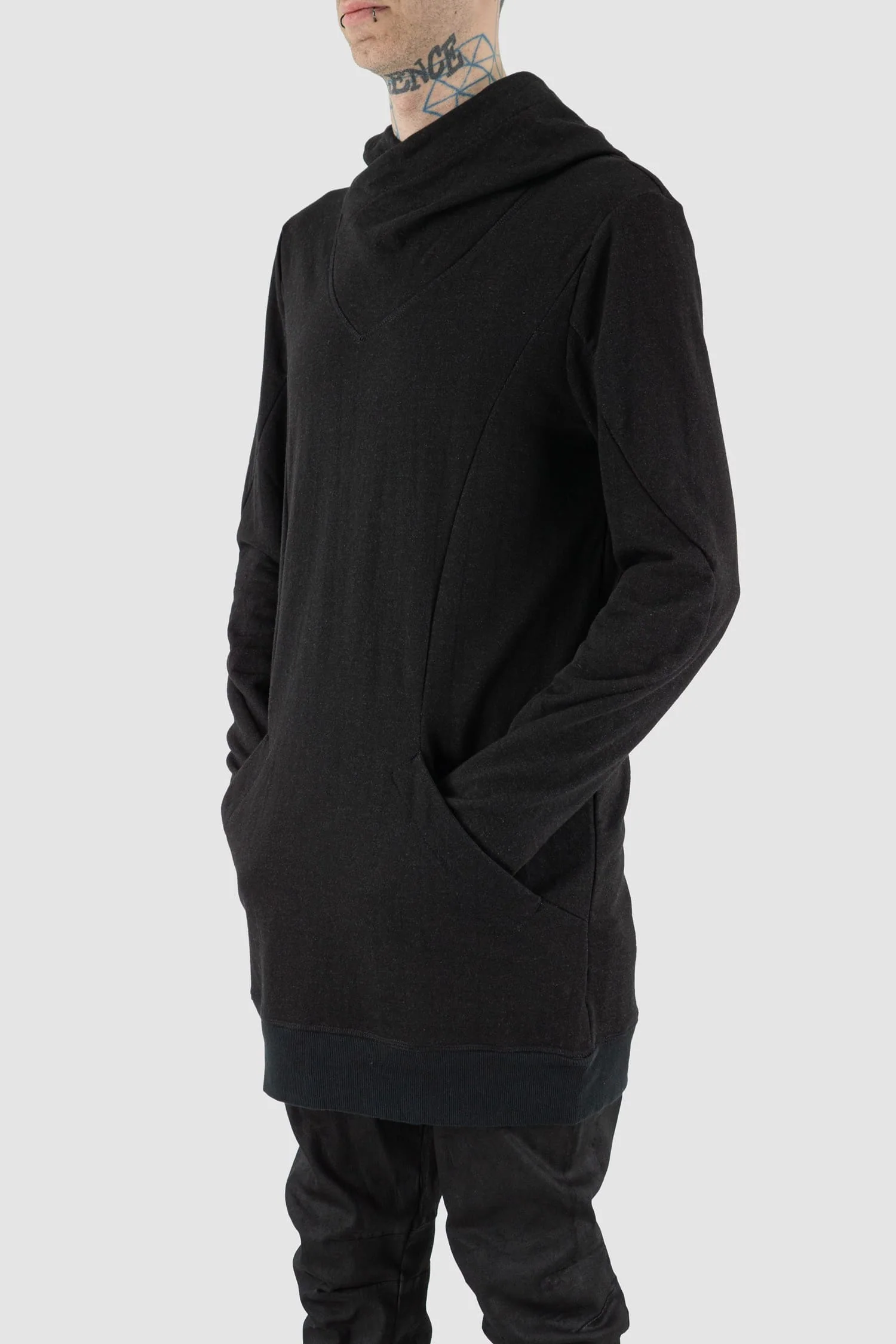 Black Bulk Hood Sweater - Image 4