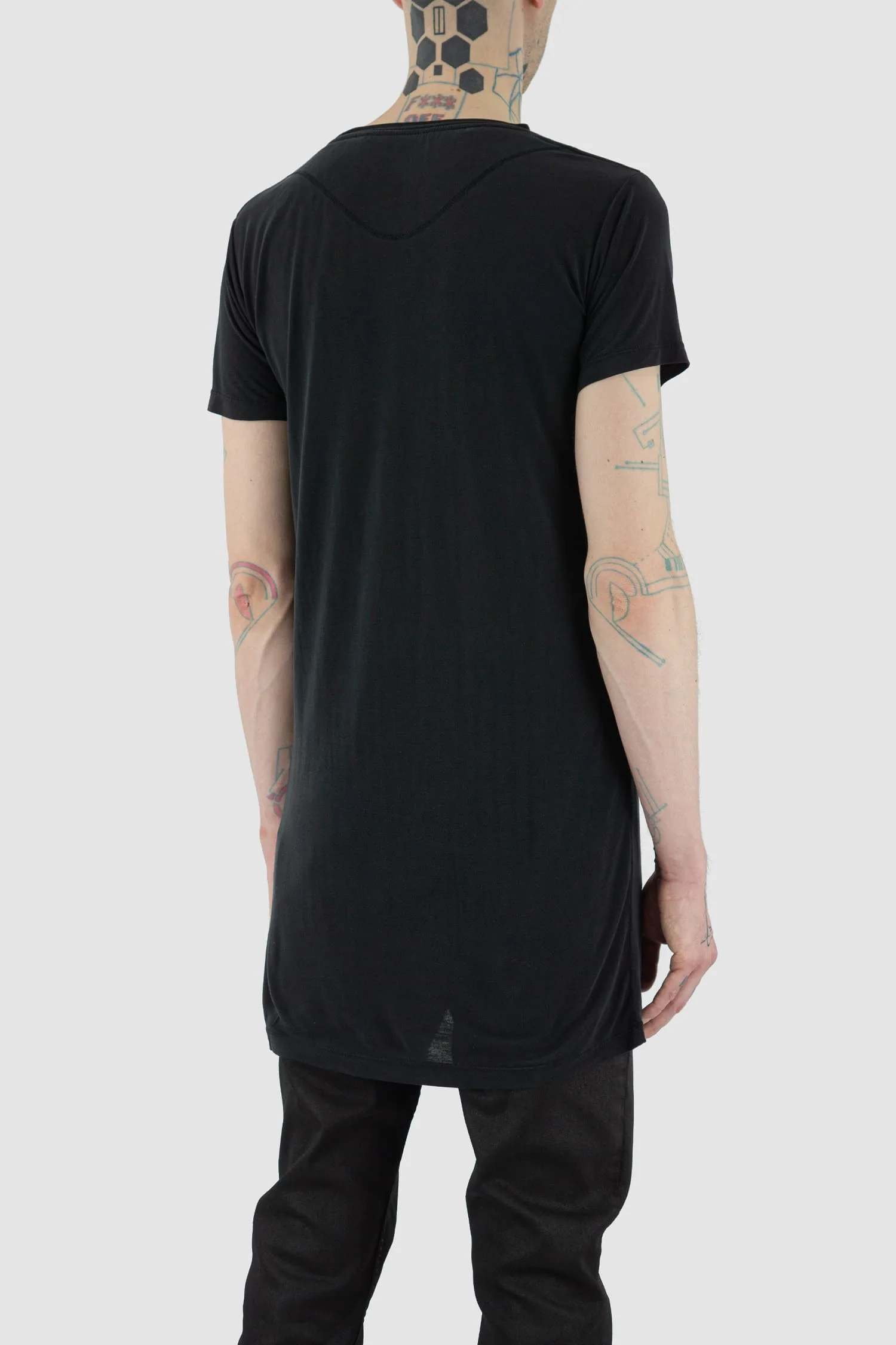 Black Ennom Tencel T-Shirt - Image 6