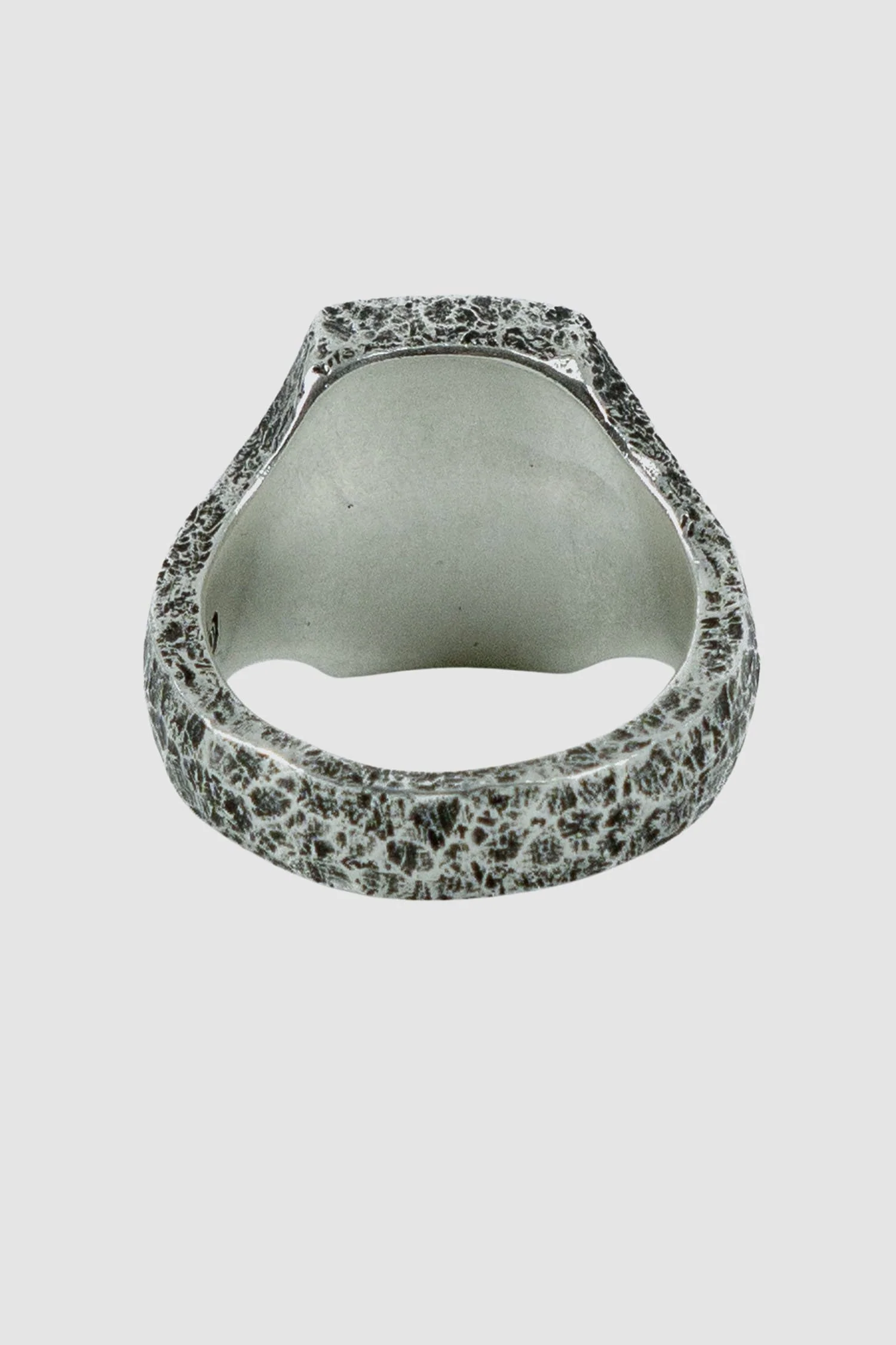 Silver Cushion Cut Signet Ring - Image 5