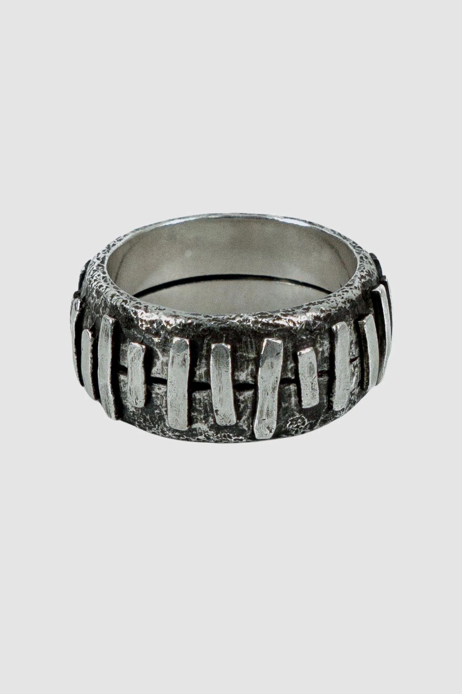 Silver Stitched Ring - Image 4