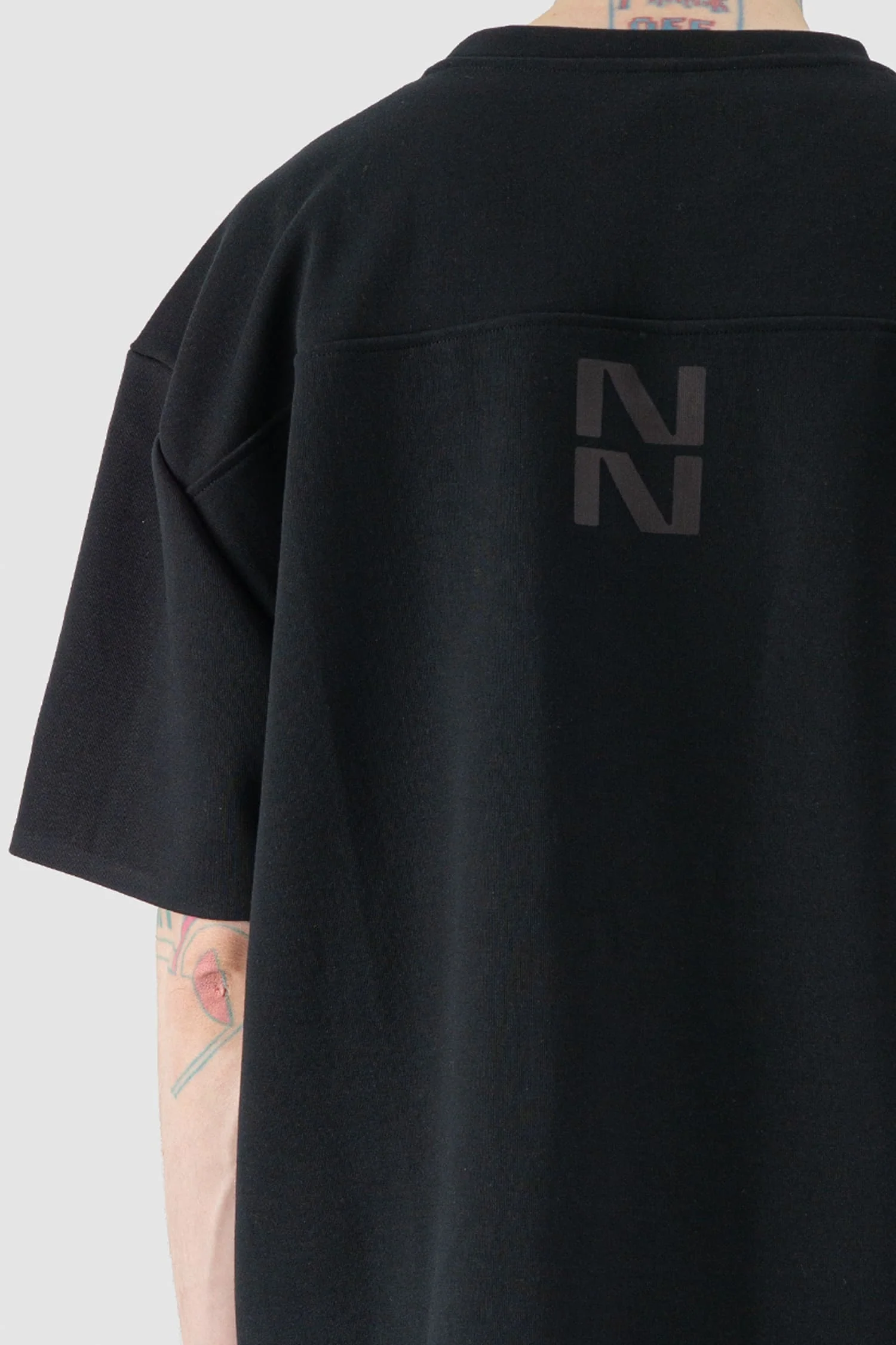 Black Back Printed Boxy T-Shirt - Image 4