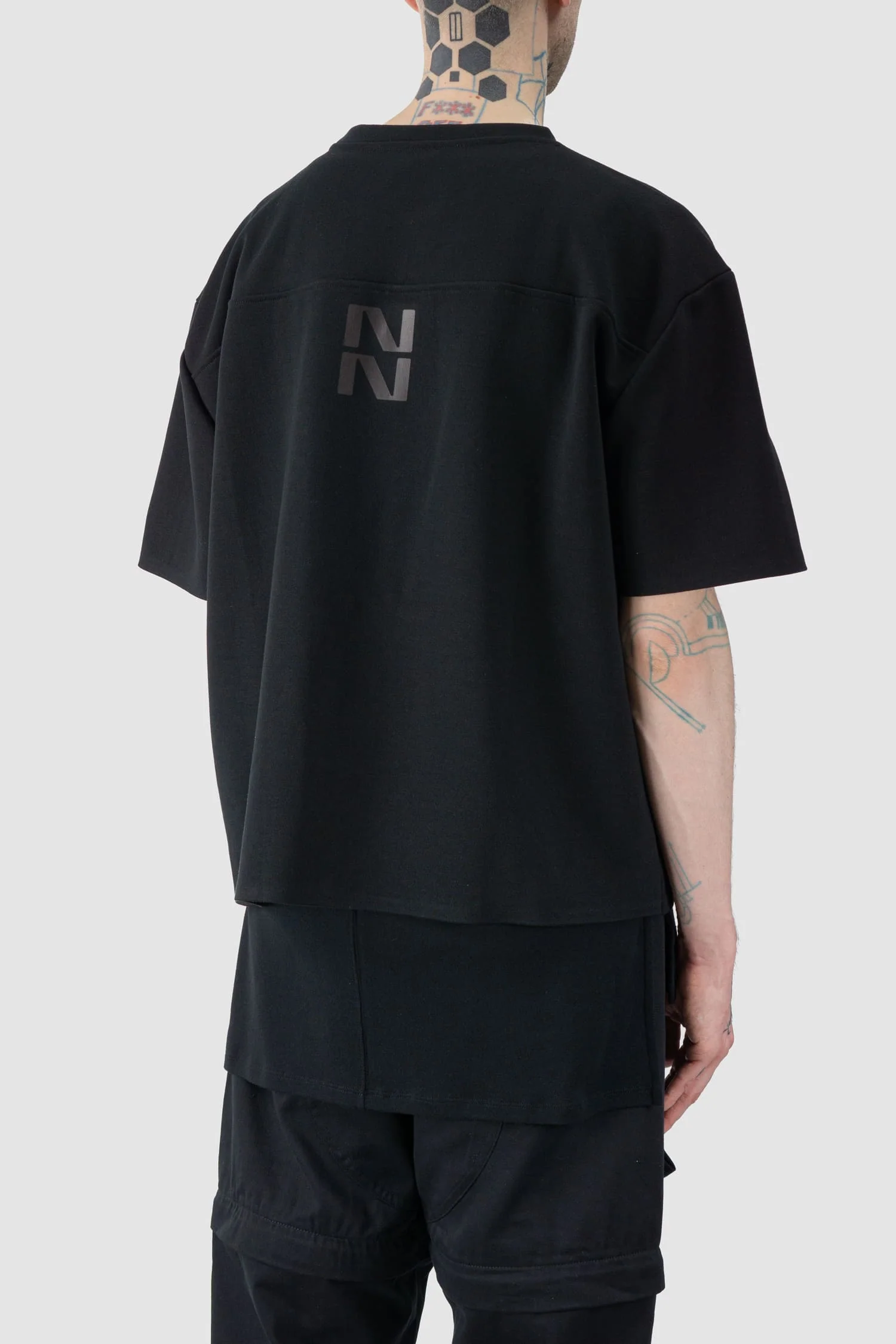 Black Back Printed Boxy T-Shirt - Image 5