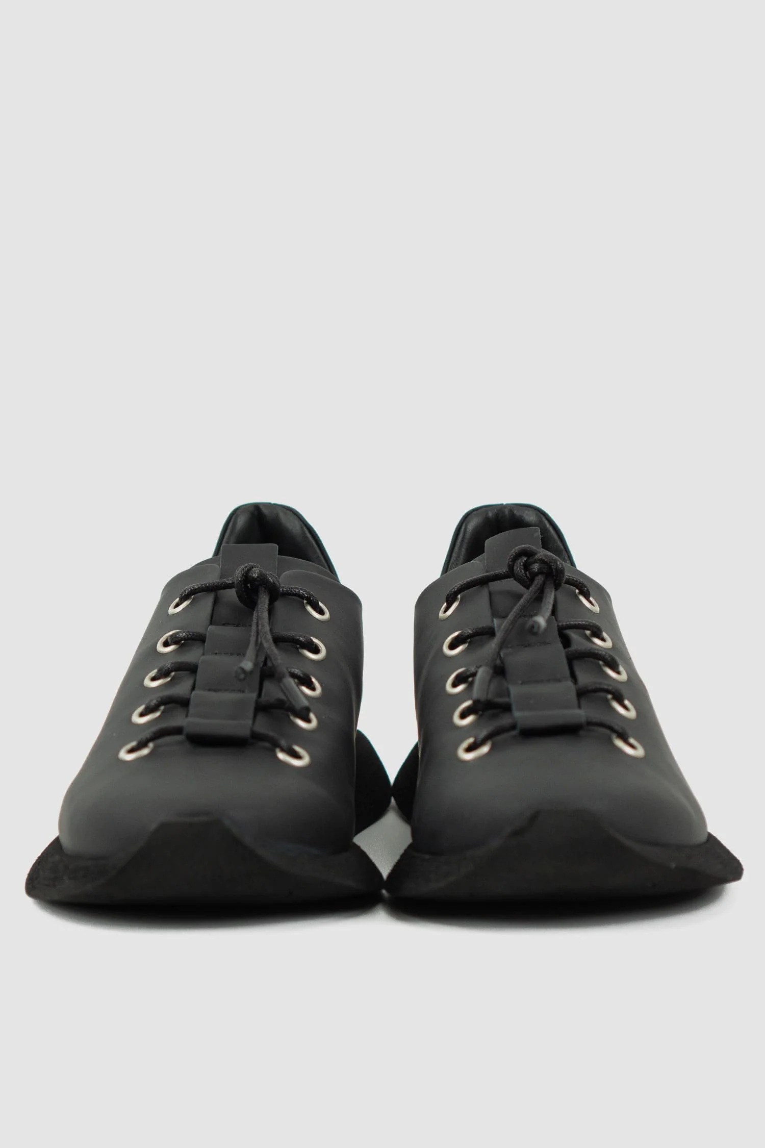 Black Matte Calf Leather Low Top Sneaker - Image 3