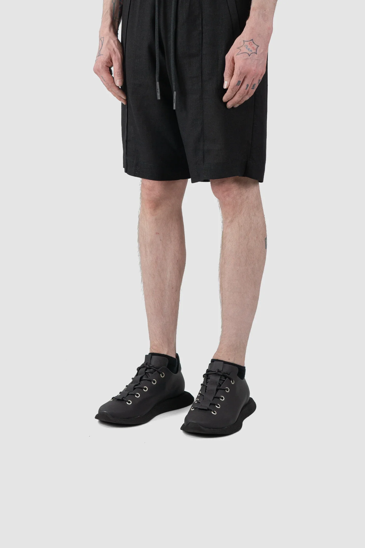 Black Matte Calf Leather Low Top Sneaker - Image 9