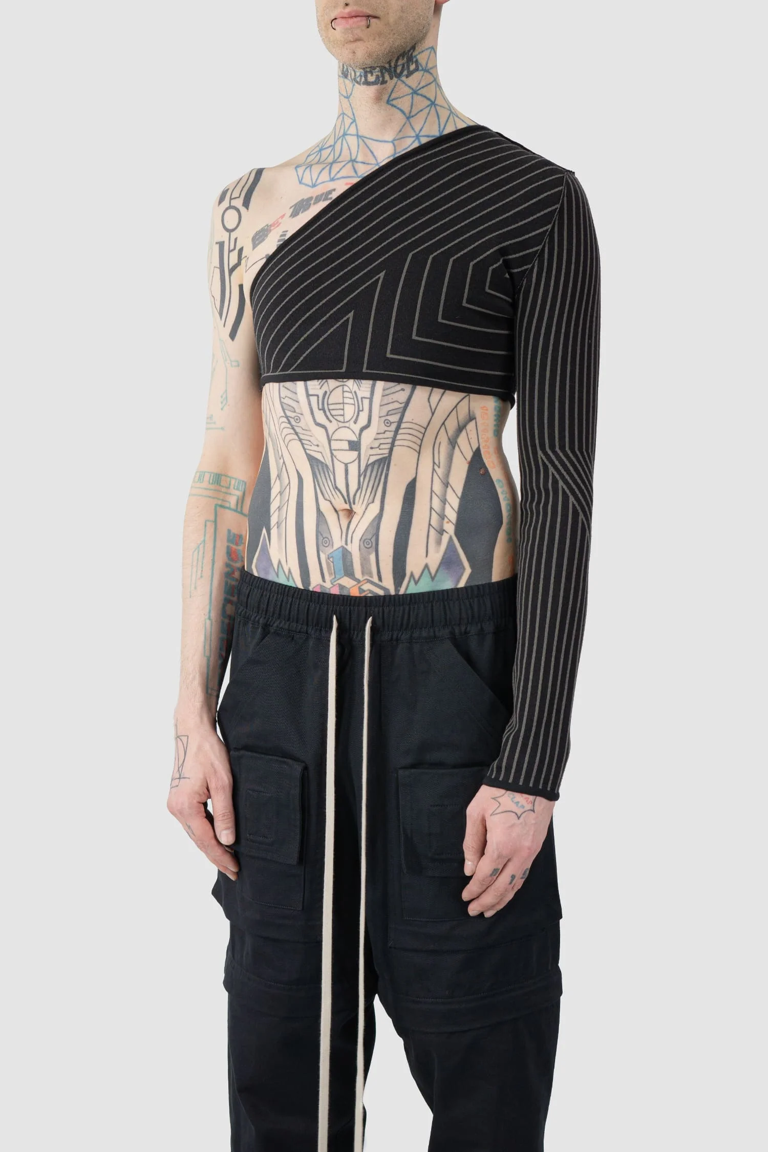 Rick Owens - Half Ziggy Cropped Cashmere Top - Image 5