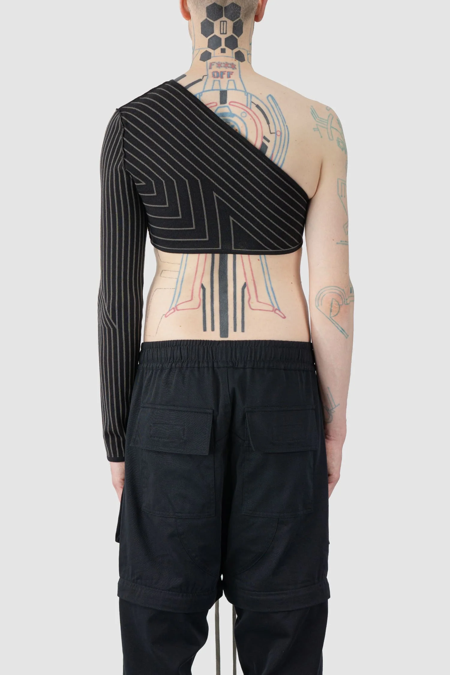 Rick Owens - Half Ziggy Cropped Cashmere Top - Image 6