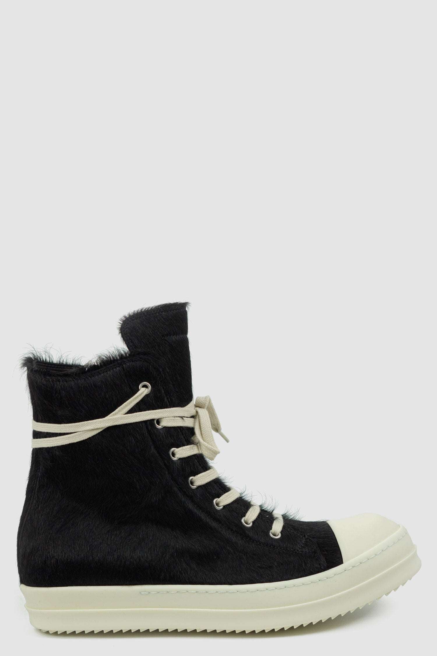 Rick Owens - Fur Leather Ramones Sneaker - Image 4