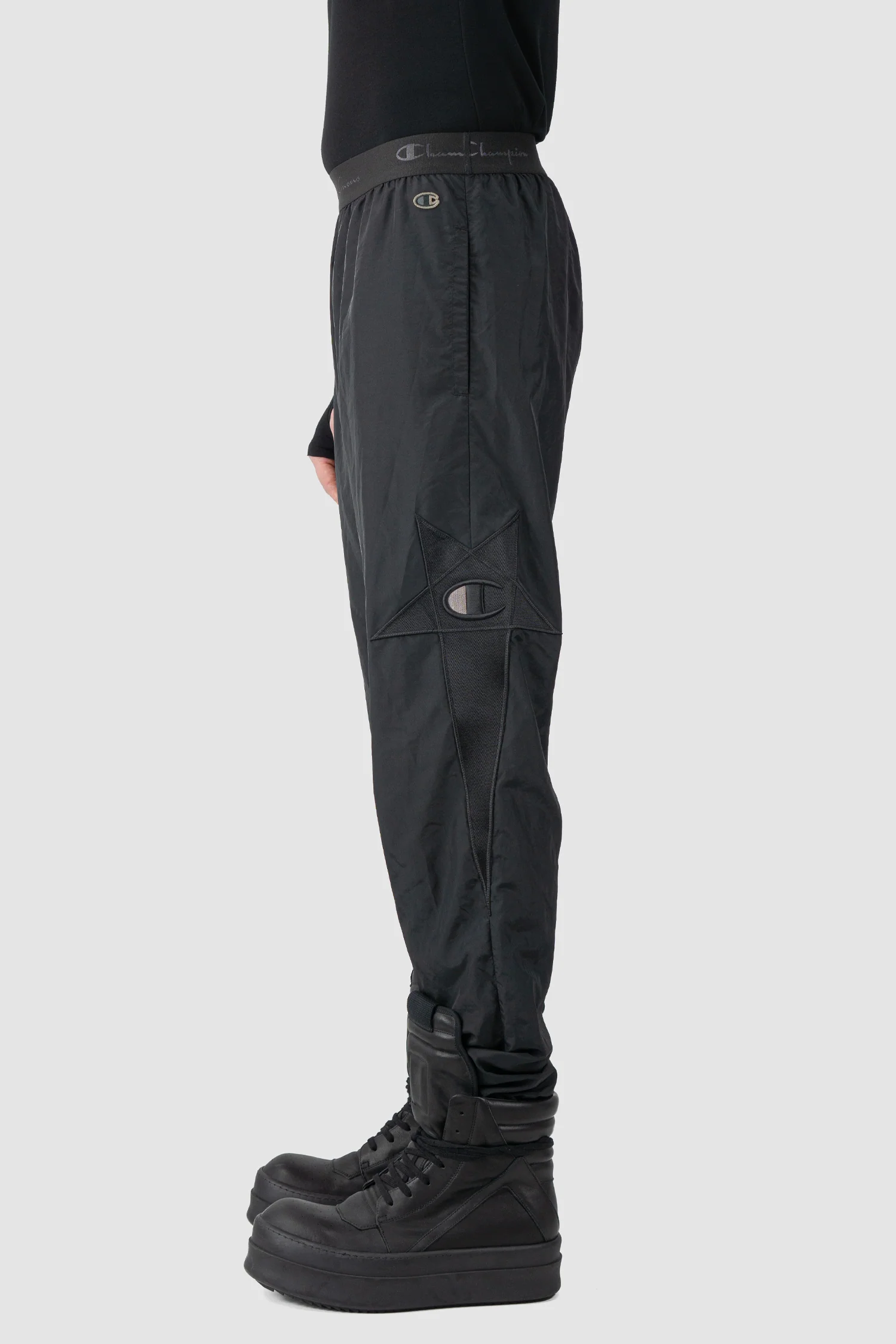 Rick Owens x Champion - Pentagram Nylon Track Pants - Image 4