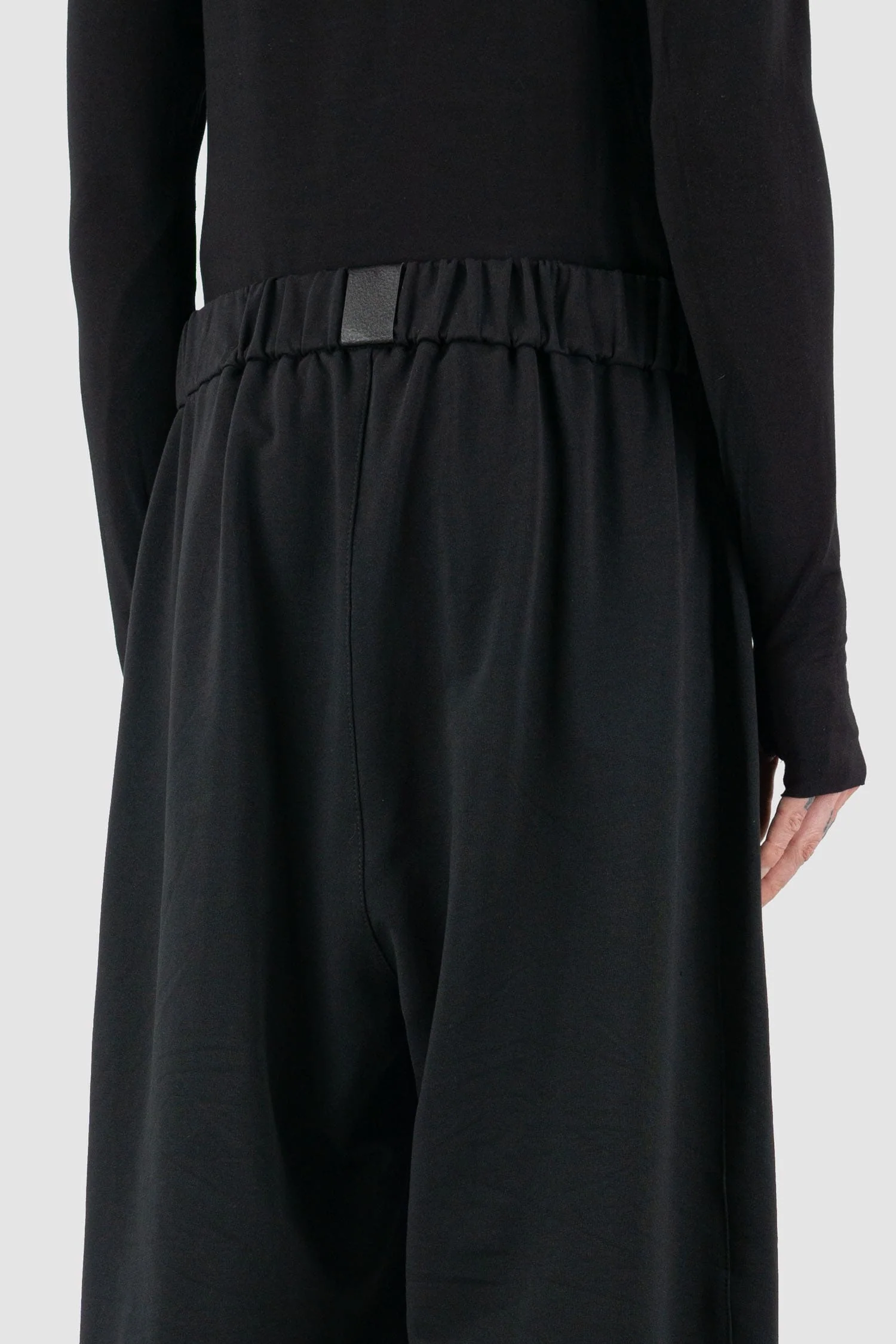 Black Wide Leg Gangster Sweatpants - Image 6